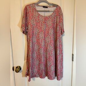 2XL short sleeve beautiful pink top